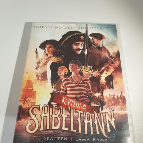 Kaptein Sabeltann, og skatten i Lama Rama. Dvd