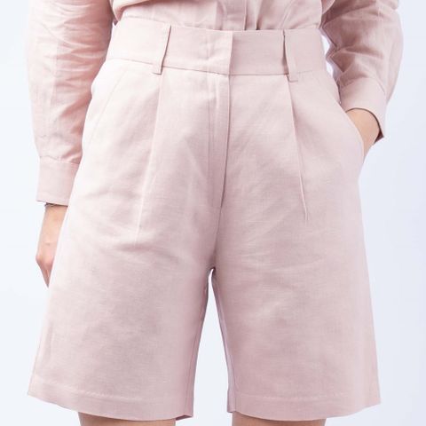 CAVOUR WOMAN ,Linen shorts , str XS