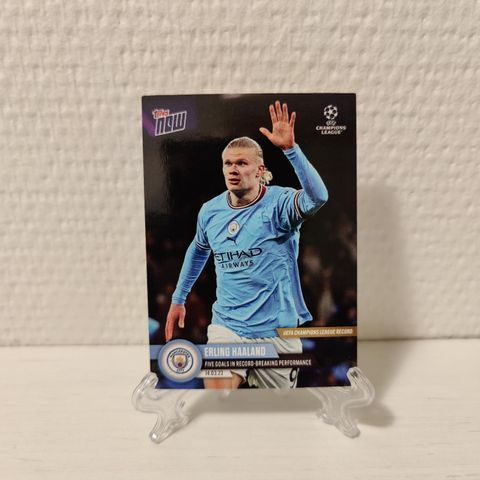 Topps Now 090 - Erling Haaland - Five Goals In Record-Breaking Performance