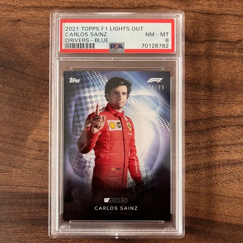 Topps f1 Lights out - Carlos Sainz - 49/99 - PSA 8