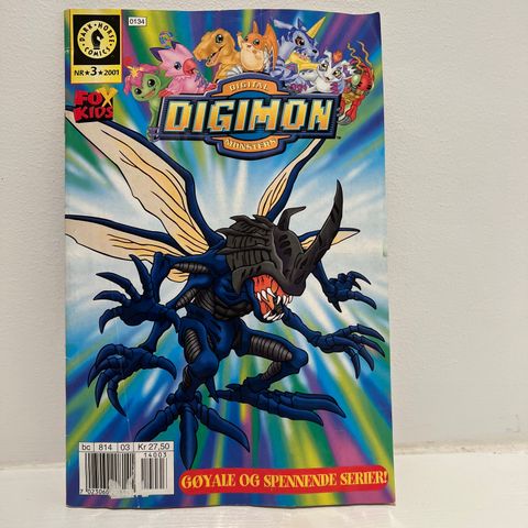 DIGIMON tegneserieblad Nr 3 - 2001