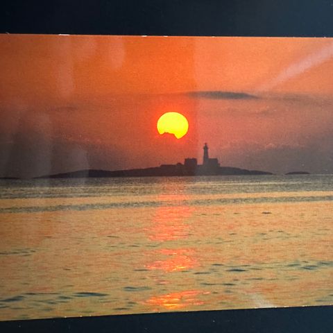 Jæren, solnedgang ved Feistein fyr (2350 E)