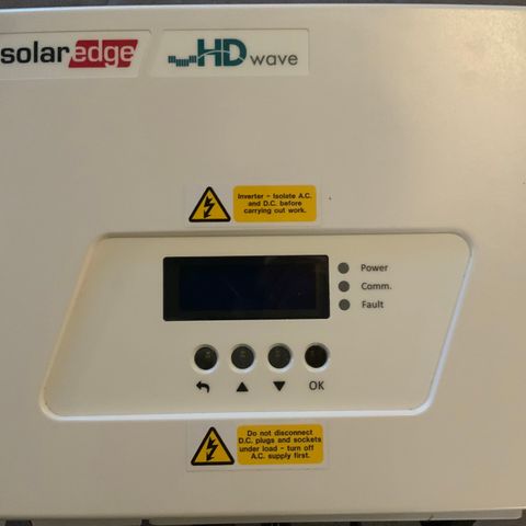 Solaredge SE3500H 1 fase inverter, 3500watt