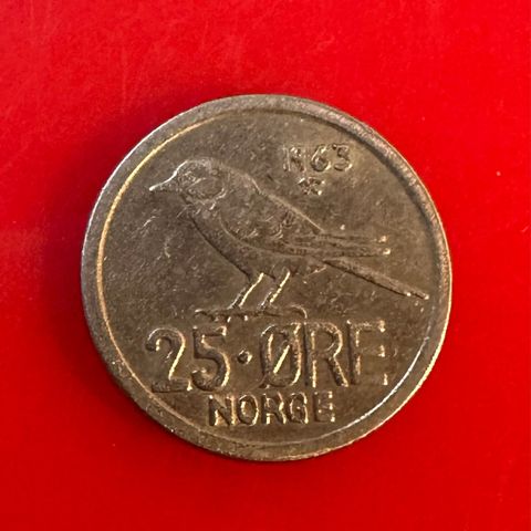 25 øre 1963 (2294 Å)