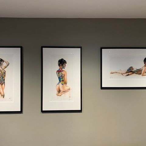 Triptych serien av Sandra Chevrier