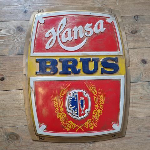 Reklameskilt Hansa Bryggeri BRUS