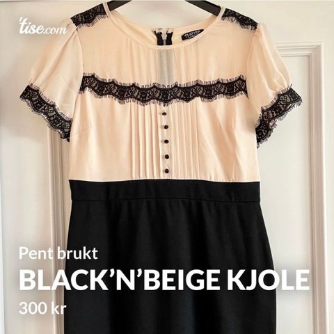 Black'N'Beige Kjole