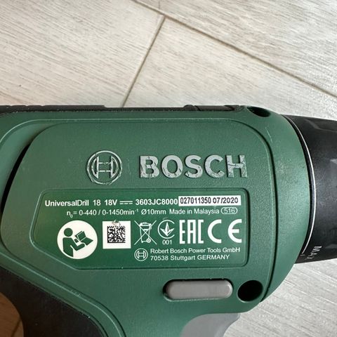 UTLEIE Bosch 18v drill