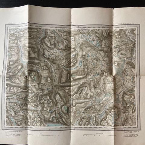 Kart over Trollhetta / Troldhetta (1889)