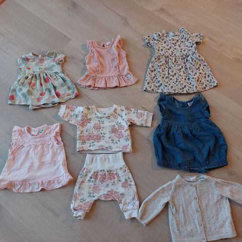 Baby Klespakke i str. 50/56 samlet for 325,-