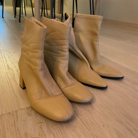 HM lær leather boots, Mango boots størrelse 36