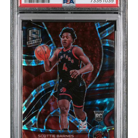 Scottie Barnes 2021 Panini Spectra Rookie #110 Variation Interstellar /49 PSA 9