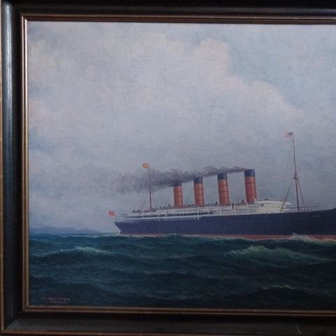 Maleri av RMS Lusitania