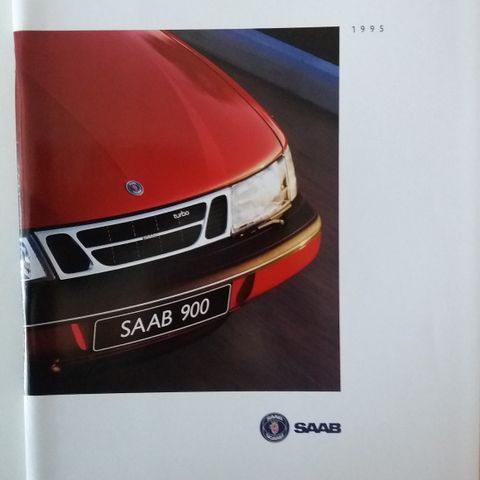 1995 SAAB 900 -brosjyre.