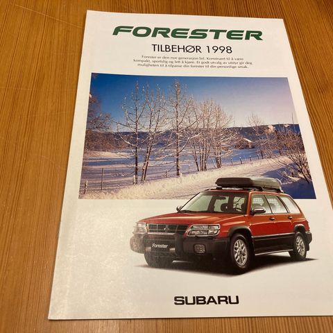 BILBROSJYRE - SUBARU FORESTER - TILBEHØR 1998