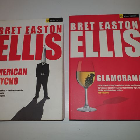 2 stk Bret Easton Ellis bøker