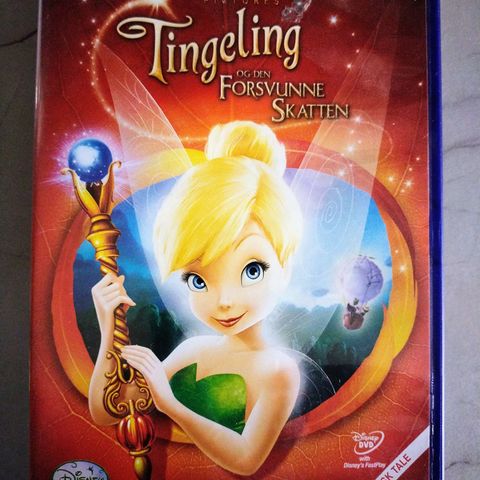 Dvd barnefilm. Tingeling og den forsvunne skatten. Norsk tale og tekst.