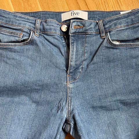 Olabukse, jeans fra Five Units, str. 30