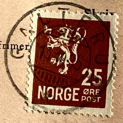 Norge 1934 Løve II NK 147 Pent stempel GALTERUD 14 10 35