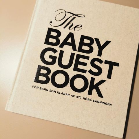 The baby guest book - fyll i bok