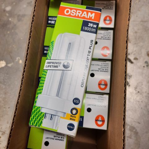 Osram 26W Dulux T/E Plus 4 stift  10stk. NYE