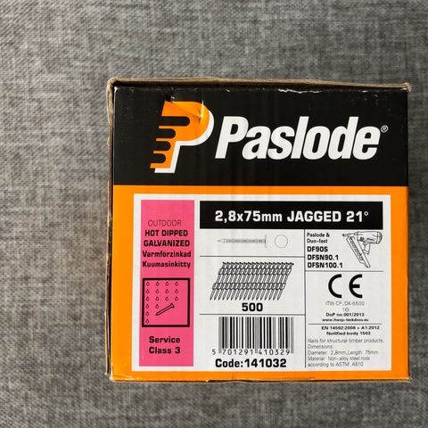 Paslode 2,8x75mm JAGGED 21*