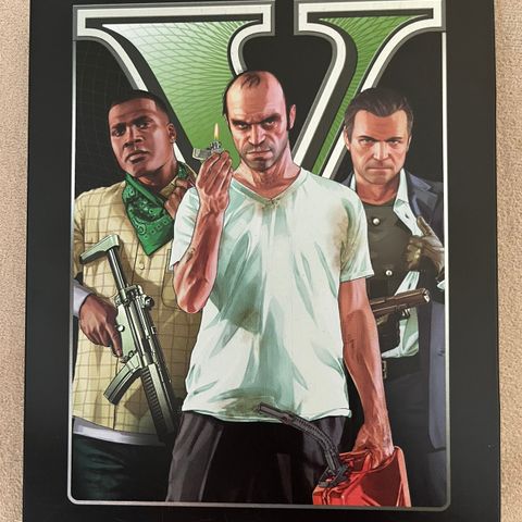 ps3 steelbook GTA GRAND THEFT AUTO 5 steel Box spill