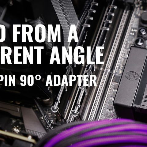 Cooler Master ATX 24-pin 90 graders hovedkort adapter