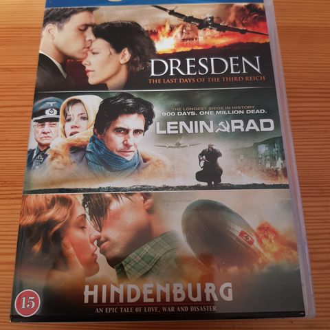 Dresden, Leningrad og Hindenburg 3 filmer