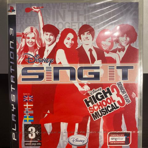 Disney Sing It High School Musical 3 (forseglet) til Ps3