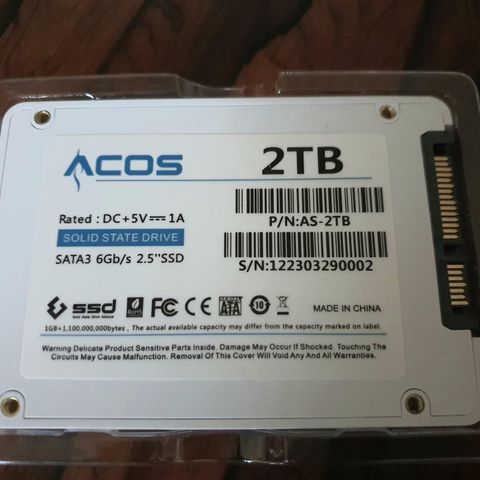 Hard Disk ACOS SSD 2TB