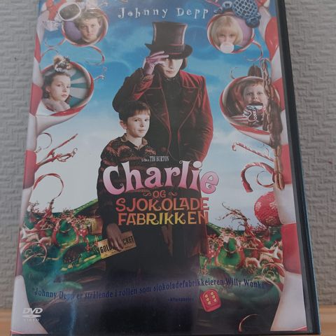 Charlie og sjokoladefabrikken - Eventyr / Komedie (DVD) –  3 filmer for 2