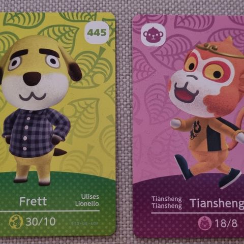 Animal Crossing Amiibo kort- Serie 5 - Tiansheng, Frett