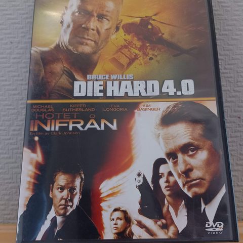 Double DVD Action / Thriller Die Hard 4.0 og The Sentinel - (DVD)