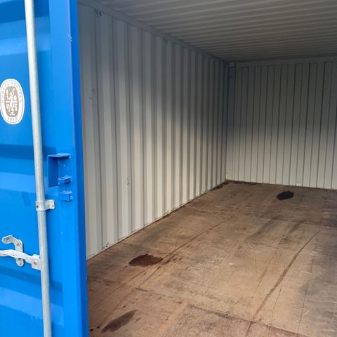 Container 20 fot  endeåpning med hurtig åpning