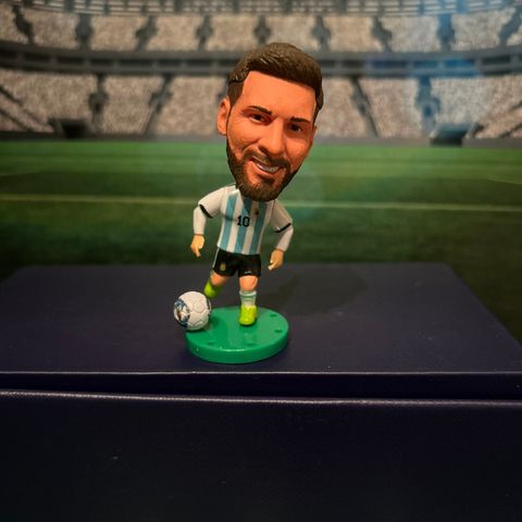 Fotballfigur Messi i Argentina Drakt