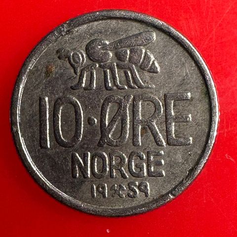 10 øre 1959 (2330 Å)