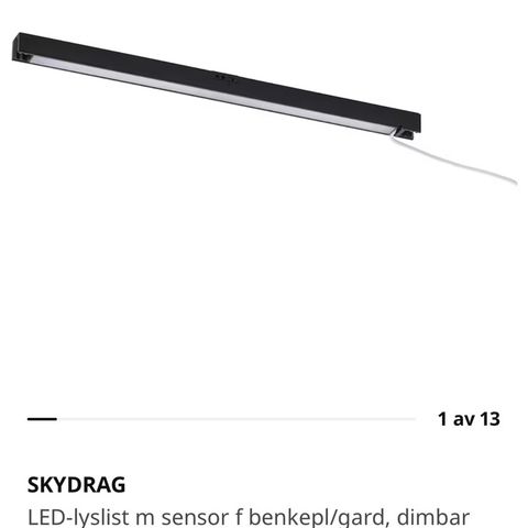 Skydrag LED-lyslist