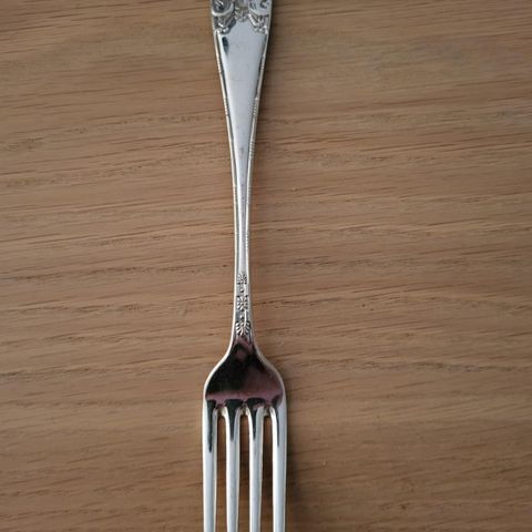 Sølvplett gaffel