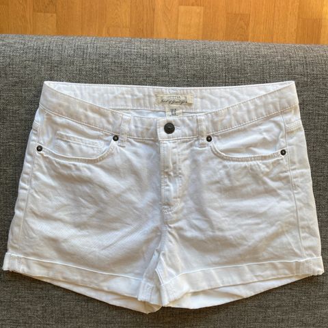 Hvit Denimshorts / hotpants