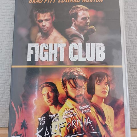 Double DVD- Thriller - Kalifornia og Fight Club (DVD) - 3 filmer for 2