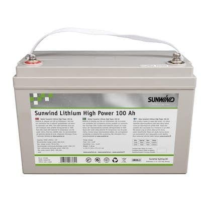 NYE Sunwind 100ah High Power lithium lifepo4 batterier 200AMP BMS bluetooth