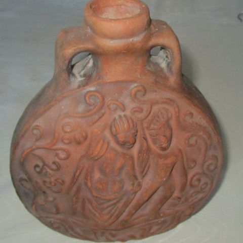 Gresk antikk vase i terracotta.