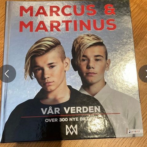 Justin Bieber og Markus og Martinus bøker, t-skjort, dvd, deksel og nøkkelring