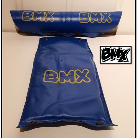 Orginal BMX ( ISCA ) stangbeskyttelse / pute Vintage 1970 / 1980 tallet - blå