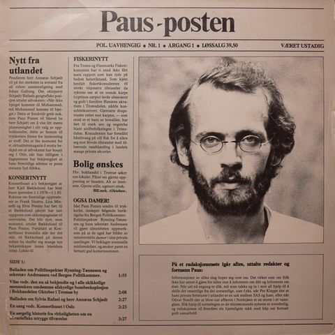 Ole Paus – Paus-posten (LP, Album 1977)