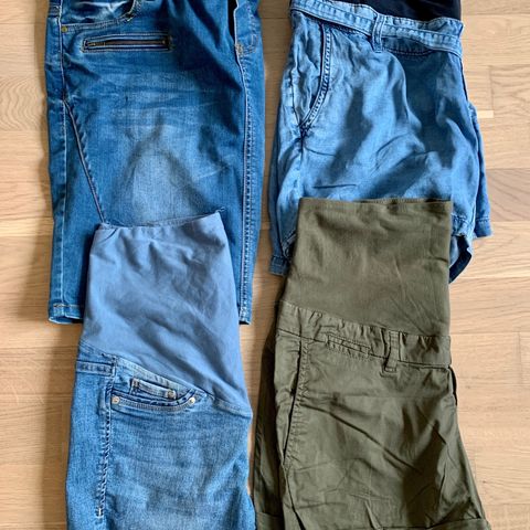 4 stk shorts/skjørt str M