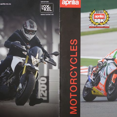 Aprilia  Motorcycles 2011 brosjyre