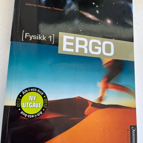 Ergo Fysikk 1 (2012 utgave, utgitt i 2021)