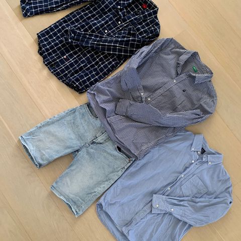 Klespakke med pent brukte sommerklær gutt 12-14 år, Bennetton, sOliver, &Denim